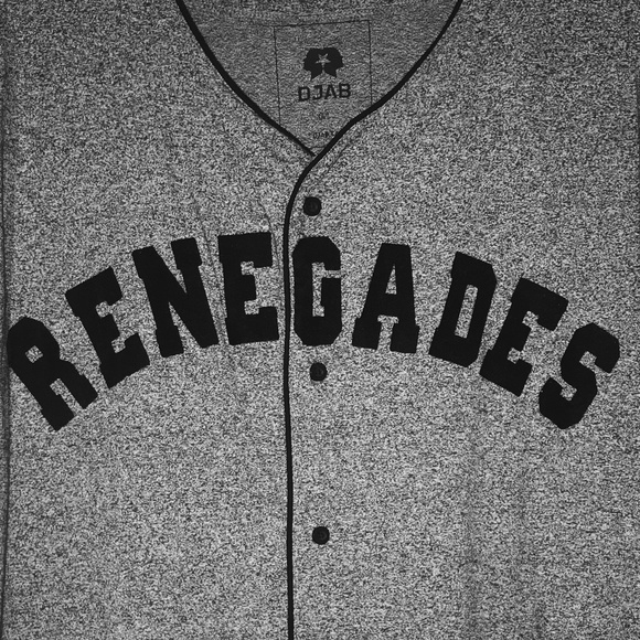 "RENEGADES" short sleeve baseball jersey, L - Picture 3 of 6